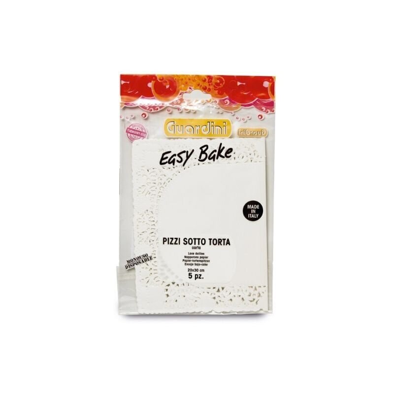 Kakkupaperit Easy Bake, 20x30 cm, 5kpl hinta ja tiedot | Uunivuoat ja leivontavälineet | hobbyhall.fi