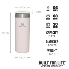 Thermos Mug The AeroLight Transit Mug 0.47 L vaalea pinkki hinta ja tiedot | Termoskannut ja termosmukit | hobbyhall.fi