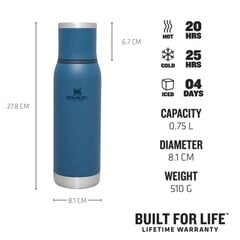 Thermos The Adventure To-Go Bottle 0.75L sininen hinta ja tiedot | Termoskannut ja termosmukit | hobbyhall.fi