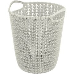 Paperikori Knit 7L 23x24x27cm valkoinen hinta ja tiedot | Curver Kodinhoito ja säilytys | hobbyhall.fi