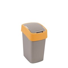 Jäteastia Flip Bin 25L hopea/keltainen hinta ja tiedot | Roska-astiat | hobbyhall.fi