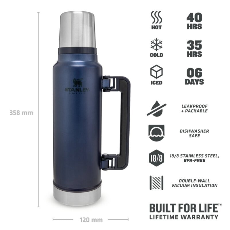 Thermos The Legendary Classic 1,4L sininen hinta ja tiedot | Termoskannut ja termosmukit | hobbyhall.fi