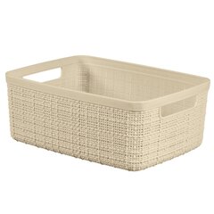 Juuttikori S 5L 27x20x11cm kermainen hinta ja tiedot | Säilytyslaatikot ja -korit | hobbyhall.fi