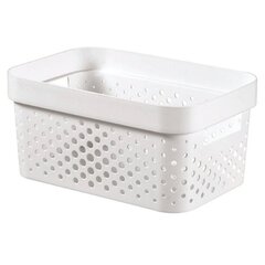 Infinity kierrätyslaatikko 4,5L 27x19x12cm valkoinen hinta ja tiedot | Säilytyslaatikot ja -korit | hobbyhall.fi