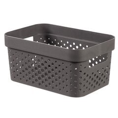 Infinity kierrätyslaatikko 4,5L 27x19x12cm tummanharmaa hinta ja tiedot | Säilytyslaatikot ja -korit | hobbyhall.fi