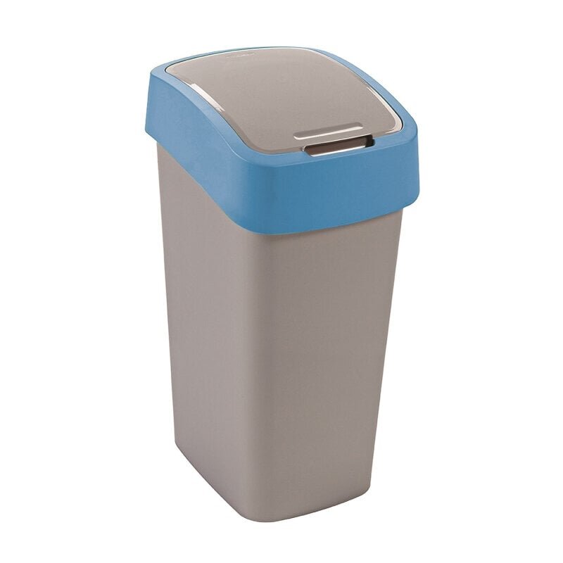 Jäteastia Flip Bin 45L hopea/sininen hinta ja tiedot | Roska-astiat | hobbyhall.fi