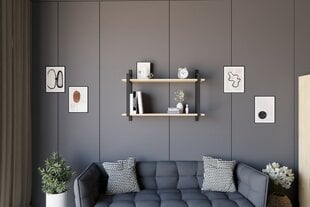 Seinähylly, Asir, 90x60x22 cm, beige hinta ja tiedot | Hyllyt | hobbyhall.fi