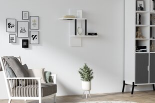 Asir-seinähylly, 40x60x20 cm, valkoinen hinta ja tiedot | Hyllyt | hobbyhall.fi