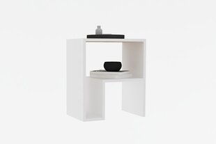 Asir-sivupöytä, 45x51,8x29.6 cm, valkoinen. hinta ja tiedot | Sohvapöydät | hobbyhall.fi