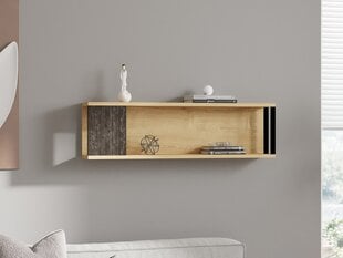 Asir-seinähylly, 100x29x20 cm, harmaa/ruskea hinta ja tiedot | Hyllyt | hobbyhall.fi