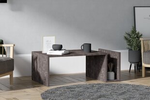 Asir-sohvapöytä, 86,8x32,4x50 cm, harmaa hinta ja tiedot | Sohvapöydät | hobbyhall.fi