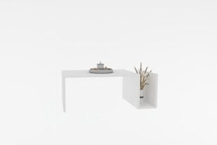 Asir-sohvapöytä, 86,8x32,4x50 cm, valkoinen hinta ja tiedot | Sohvapöydät | hobbyhall.fi