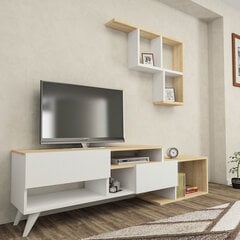 Asir TV-taso, valkoinen/ruskea hinta ja tiedot | TV-tasot | hobbyhall.fi