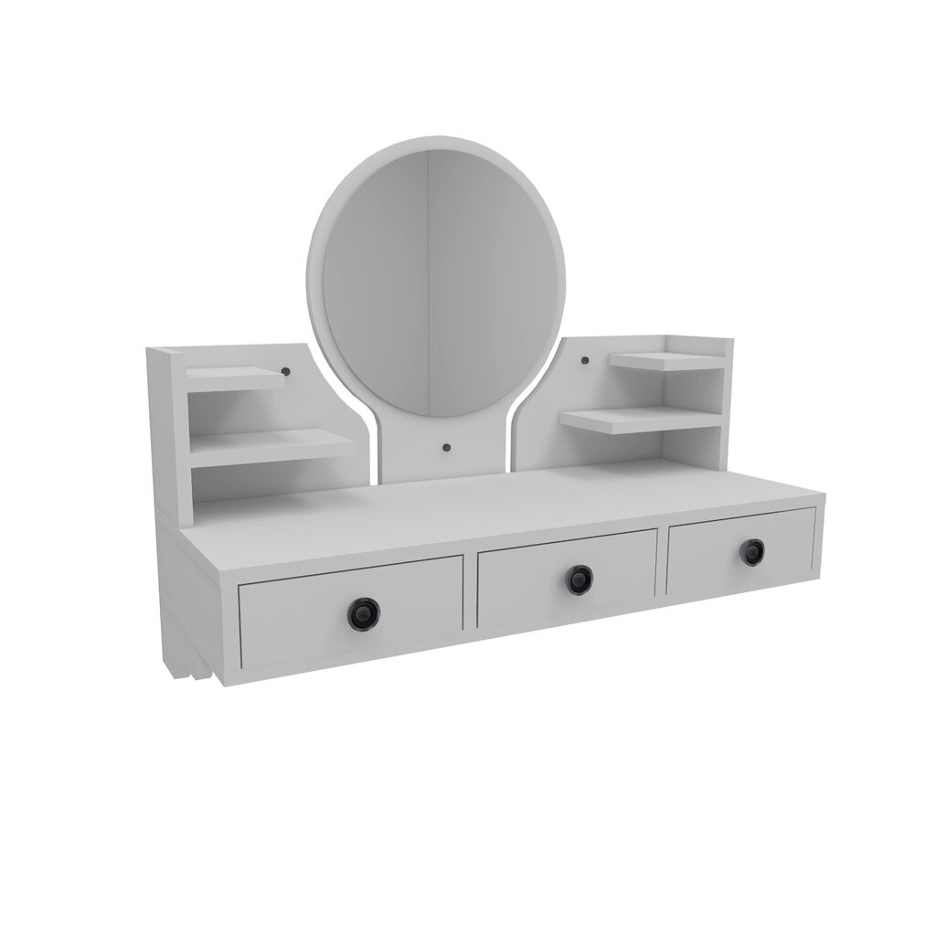 Asir-kampauspöytä, 75x90x36,8 cm, valkoinen hinta ja tiedot | Peilipöydät | hobbyhall.fi