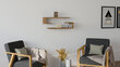 Asir-seinähylly, 60x15x19,6 cm, vaaleanruskea hinta ja tiedot | Hyllyt | hobbyhall.fi