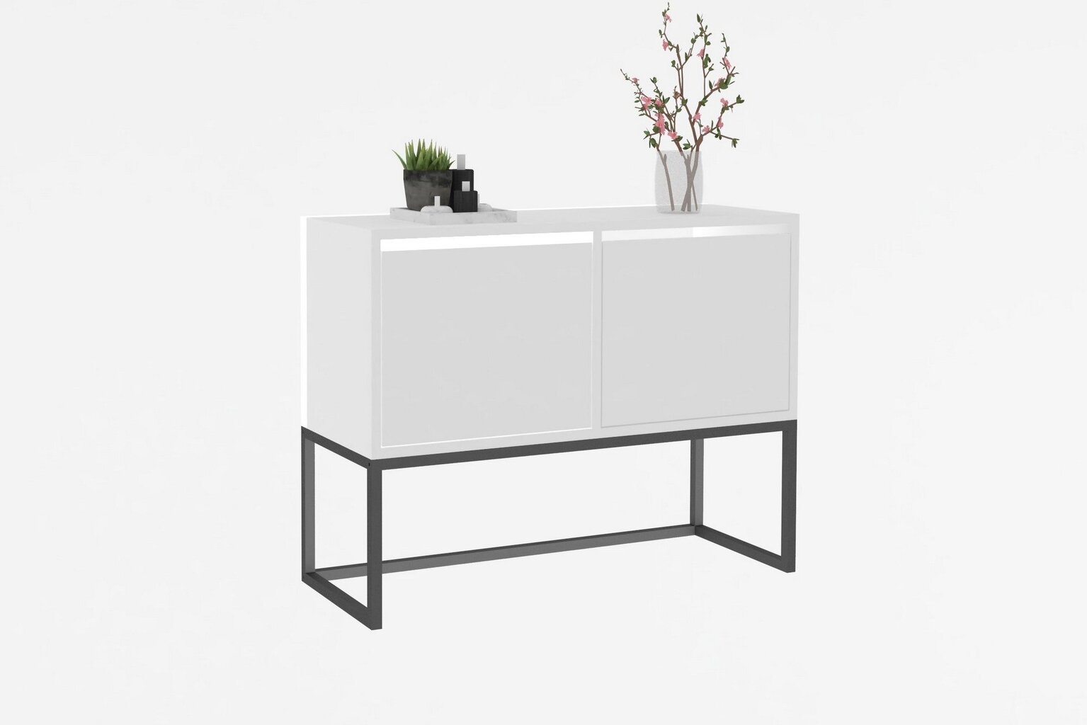 Konsolipöytä, Asir, 90x70x34 cm, valkoinen hinta ja tiedot | Sivupöydät | hobbyhall.fi