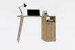 Työpöytä, Asir, 110x74x50 cm, ruskea hinta ja tiedot | Tietokonepöydät ja työpöydät | hobbyhall.fi