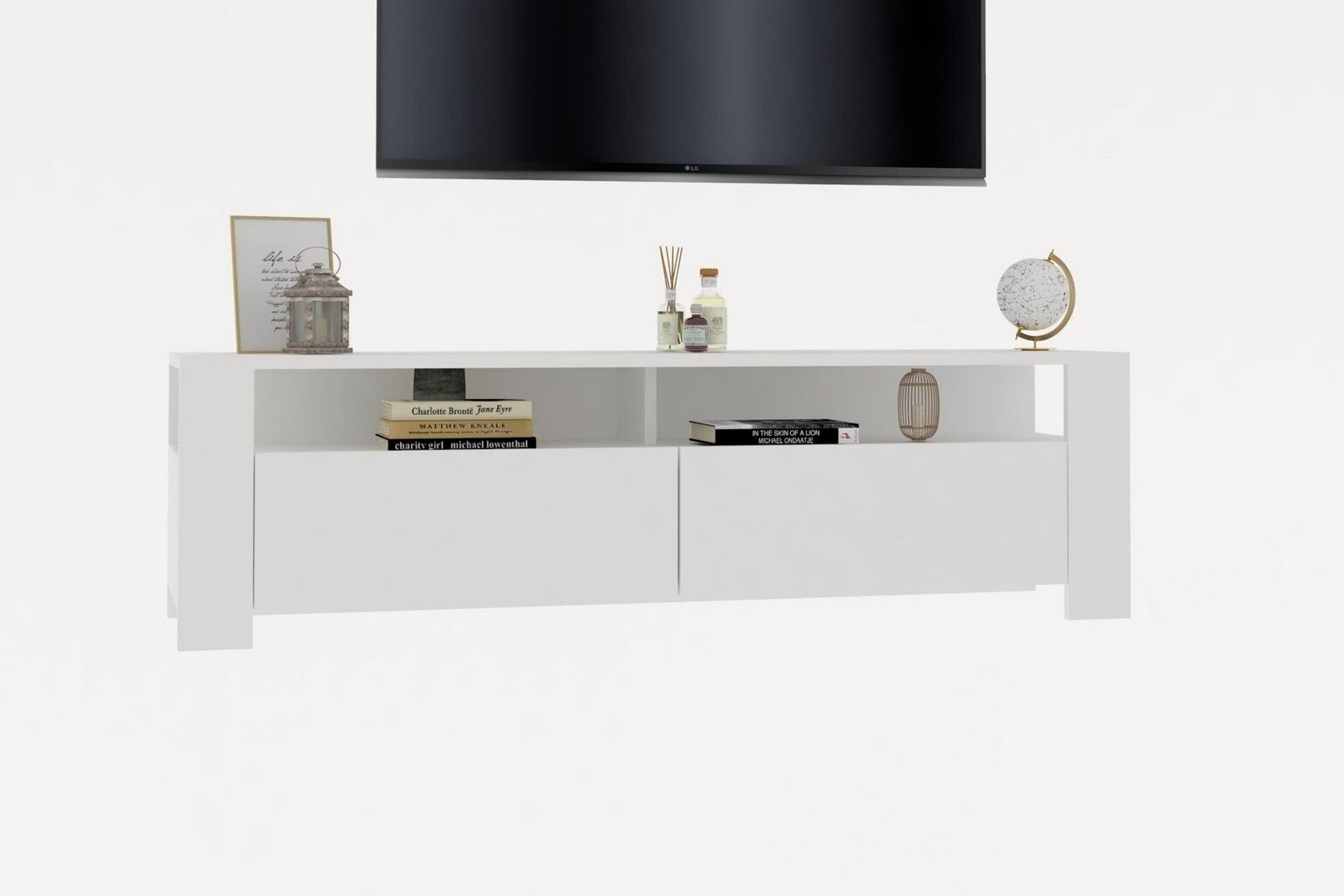 TV-yksikkö, Asir, 140x40x40 cm, valkoinen hinta ja tiedot | TV-tasot | hobbyhall.fi