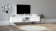 TV-yksikkö, Asir, 180x50x40 cm, valkoinen hinta ja tiedot | TV-tasot | hobbyhall.fi