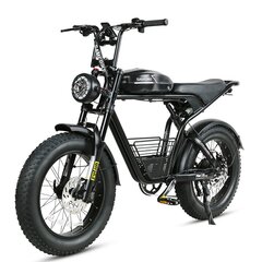 Sähköpyörä Samebike M20, 20", musta, 1000W, 16Ah hinta ja tiedot | Sähköpyörät | hobbyhall.fi