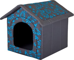 Peti/maja Hobbydog R3, kukat, 52x46x53 cm, harmaa/sininen hinta ja tiedot | Pedit ja pesät | hobbyhall.fi
