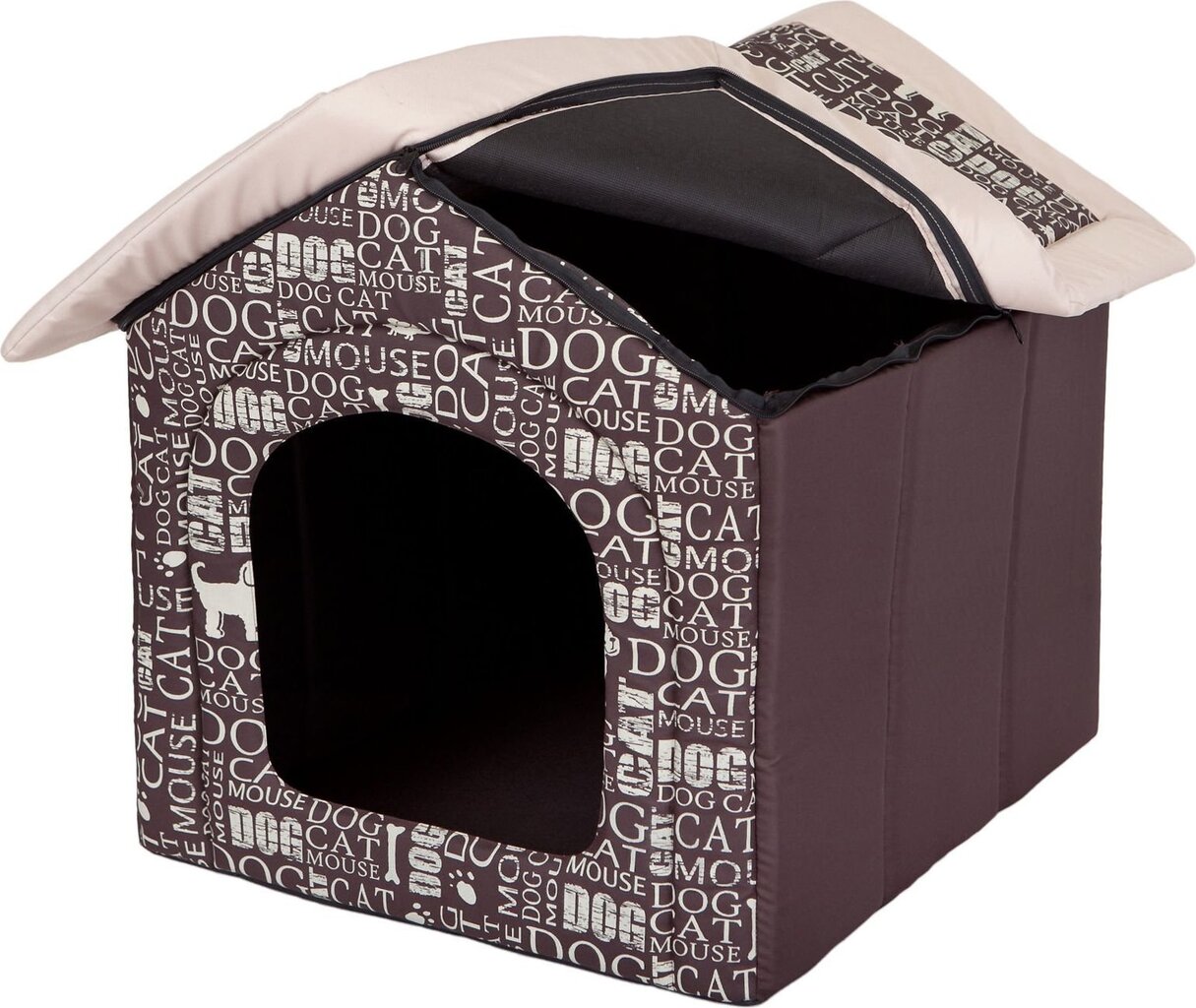 Peti/maja Hobbydog R4, kirjaimet, 60 x 55 x 60 cm, ruskea hinta ja tiedot | Pedit ja pesät | hobbyhall.fi