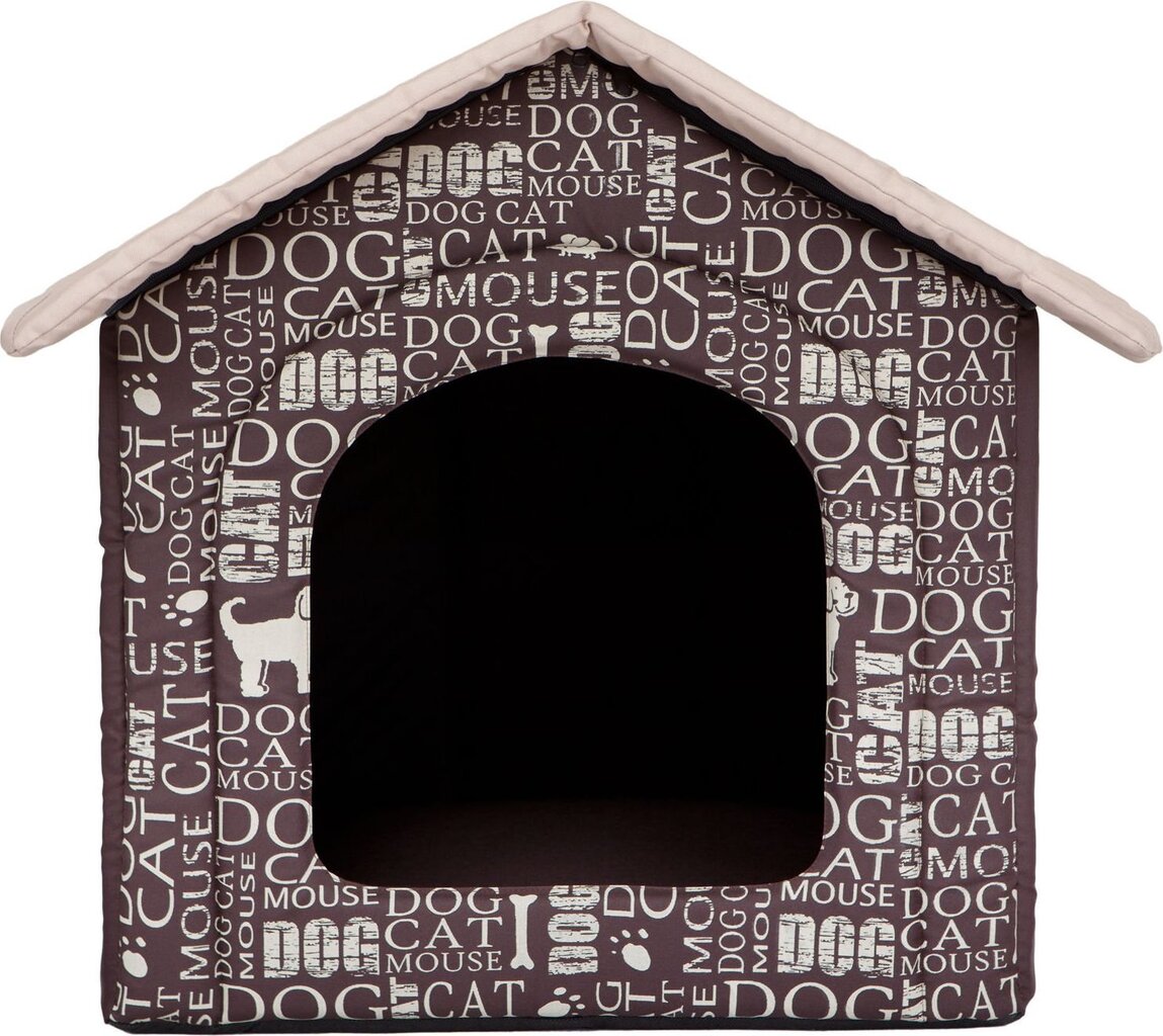 Peti/maja Hobbydog R4, kirjaimet, 60 x 55 x 60 cm, ruskea hinta ja tiedot | Pedit ja pesät | hobbyhall.fi