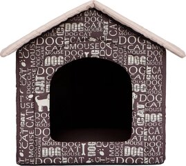 Peti/maja Hobbydog R6, kirjaimet, 76 x 72 x 74 cm, ruskea hinta ja tiedot | Pedit ja pesät | hobbyhall.fi