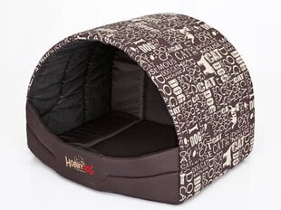 Peti/mökki Hobbydog R4, 60x49x42 cm, ruskea, kirjaimet hinta ja tiedot | Pedit ja pesät | hobbyhall.fi