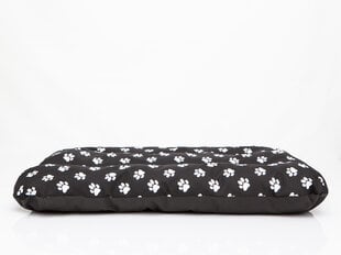 Peti Hobbydog Eco Prestige R3, 115x80x12 cm, musta, tassukuvioilla hinta ja tiedot | Pedit ja pesät | hobbyhall.fi