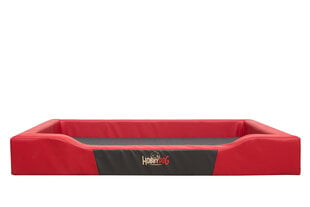 Hobbydog Deluxe peti XL, punainen/musta, 93x62 cm hinta ja tiedot | Pedit ja pesät | hobbyhall.fi