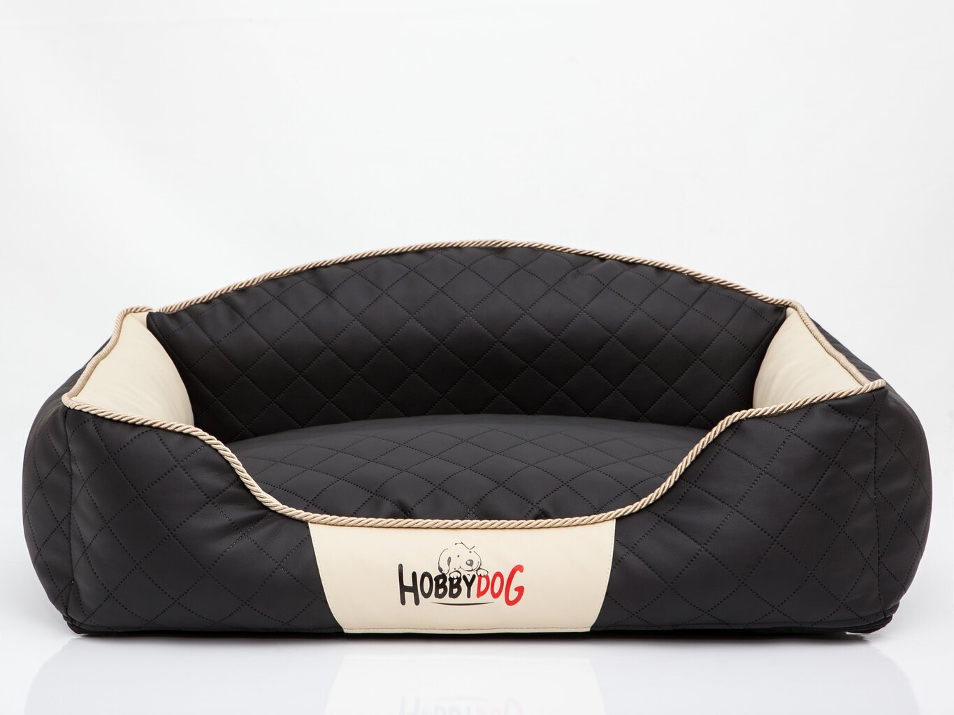 Peti Hobbydog Elite XXL, musta/beige, 110x85 cm hinta ja tiedot | Pedit ja pesät | hobbyhall.fi