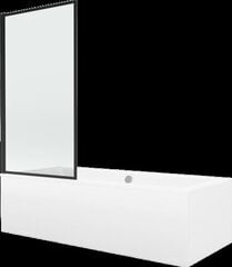 Kylpyamme Mexen Cube suihkuseinällä, 170x80 cm + 70 cm, white+I/swing/black frame hinta ja tiedot | Kylpyammeet | hobbyhall.fi