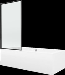 Kylpyamme Mexen Cube suihkuseinällä, 180x80 cm + 70 cm, white+I/swing/black frame hinta ja tiedot | Kylpyammeet | hobbyhall.fi