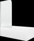 Kylpyamme Mexen Cubik suihkuseinällä, 150x70 cm + 70 cm, white+I/swing/chrome hinta ja tiedot | Kylpyammeet | hobbyhall.fi