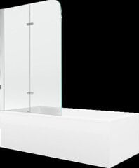 Kylpyamme Mexen Cubik suihkuseinällä, 150x70 cm + 100 cm, white+II/chrome hinta ja tiedot | Kylpyammeet | hobbyhall.fi