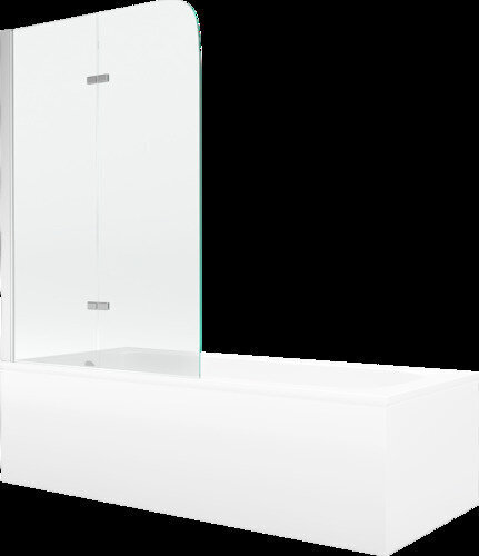 Kylpyamme Mexen Vega suihkuseinällä, 150x70 cm + 80 cm, white+II/chrome hinta ja tiedot | Kylpyammeet | hobbyhall.fi