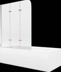Kylpyamme Mexen Vega suihkuseinällä, 150x70 cm + 120 cm, white+III/fold/chrome hinta ja tiedot | Kylpyammeet | hobbyhall.fi