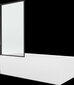 Kylpyamme Mexen Vega suihkuseinällä, 150x70 cm + 70 cm, white+I/swing/black frame hinta ja tiedot | Kylpyammeet | hobbyhall.fi