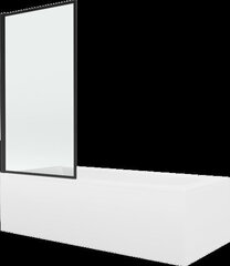 Kylpyamme Mexen Vega suihkuseinällä, 150x70 cm + 80 cm, white+I/swing/black frame hinta ja tiedot | Kylpyammeet | hobbyhall.fi