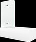 Kylpyamme Mexen Vega suihkuseinällä, 160x70 cm + 100 cm, white+II/black hinta ja tiedot | Kylpyammeet | hobbyhall.fi