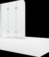 Kylpyamme Mexen Vega suihkuseinällä, 160x70 cm + 120 cm, white+III/fold/chrome hinta ja tiedot | Kylpyammeet | hobbyhall.fi
