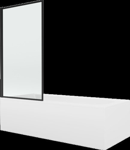 Kylpyamme Mexen Vega suihkuseinällä, 160x70 cm + 80 cm, white+I/swing/black frame hinta ja tiedot | Kylpyammeet | hobbyhall.fi