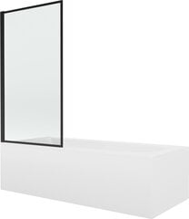 Kylpyamme Mexen Vega suihkuseinällä, 170x70 cm + 70 cm, white+I/fix/black frame hinta ja tiedot | Kylpyammeet | hobbyhall.fi