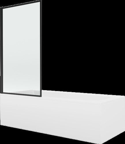 Kylpyamme Mexen Vega suihkuseinällä, 170x70 cm + 80 cm, white+I/fix/black frame hinta ja tiedot | Kylpyammeet | hobbyhall.fi
