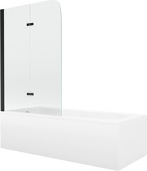Kylpyamme Mexen Vega suihkuseinällä, 180x80 cm + 100 cm, white+II/black hinta ja tiedot | Kylpyammeet | hobbyhall.fi