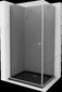 Suihkukaappi Mexen Pretoria altaalla ja luukulla, grafiitti+musta/kromi, 80 x 110 cm hinta ja tiedot | Suihkukaapit ja suihkunurkat | hobbyhall.fi