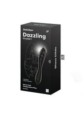 Lasidildo Dazzling Crystal 1, musta hinta ja tiedot | Dildot | hobbyhall.fi