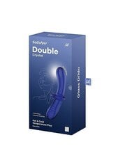 Lasidildo Double Crystal, sininen hinta ja tiedot | Dildot | hobbyhall.fi