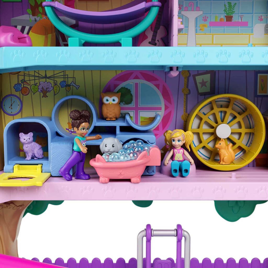 Polly Pocket Pet Adventure Treehouse HHJ06 hinta ja tiedot | Tyttöjen lelut | hobbyhall.fi